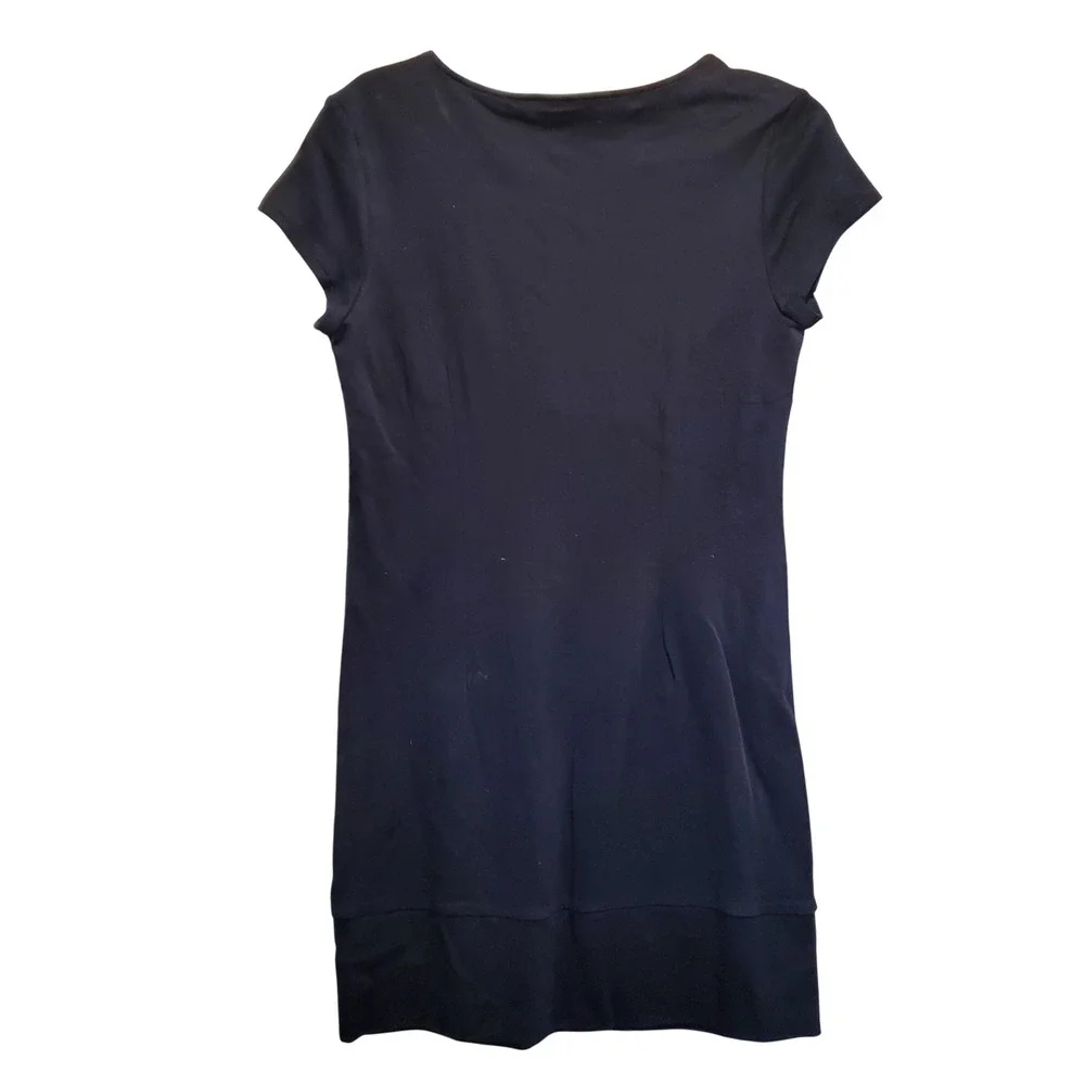 NY&C‎ NEW YORK & COMPANY Black Short Sleeve Casual Dress Size Small - Picture 2 of 8
